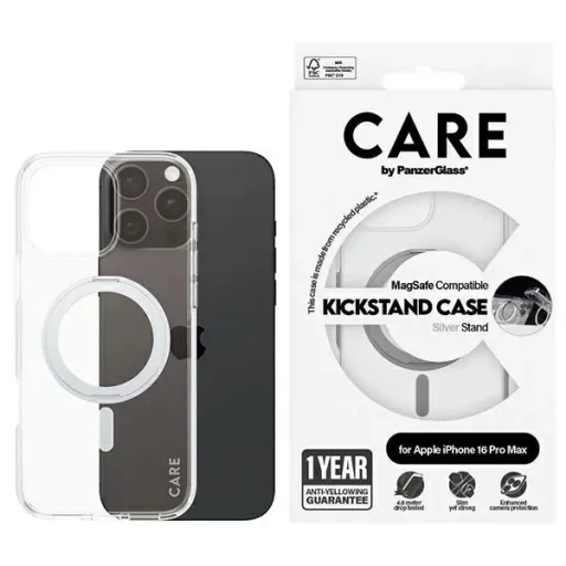 CARE by PanzerGlass Feature Kickstand tok iPhone 16 Pro Max 6.9