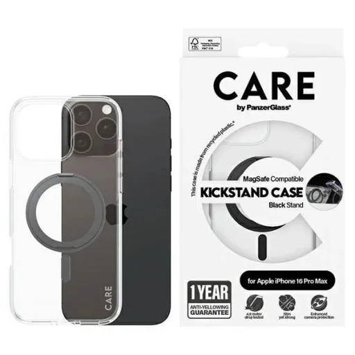 CARE by PanzerGlass Feature Kickstand tok iPhone 16 Pro Max 6.9