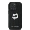 Karl Lagerfeld Monogram Choupette Head Pin iPhone 16 Pro tok - Fekete - 1. kép