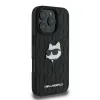 Karl Lagerfeld Monogram Choupette Head Pin iPhone 16 Pro tok - Fekete - 2. kép