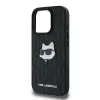 Karl Lagerfeld Monogram Choupette Head Pin iPhone 16 Pro tok - Fekete - 4. kép