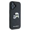 Karl Lagerfeld Monogram Karl & Choupette Head Pin iPhone 16 Plus tok - Fekete - 2. kép