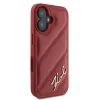 Karl Lagerfeld Diagonal Quilted Script iPhone 16 tok - Piros - 2. kép