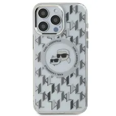 Karl Lagerfeld IML Monogram Karl & Choupette Head MagSafe iPhone 16 Pro tok - Átlátszó