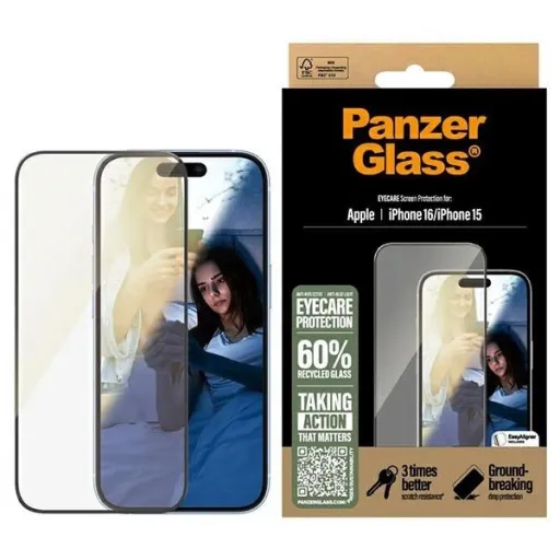 PanzerGlass EyeCare Üvegfólia iPhone 16 6.1