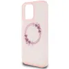 Guess IML Flowers Wreath MagSafe iPhone 16 Pro Max tok - Pink - 4. kép