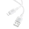 Borofone Cable BX111 Feliz - USB to Lightning - 2,4A 1 méter fehér - 0. kép