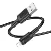 Borofone BX111 Feliz - USB - C típusú kábel - 3A 1 méter fekete - 0. kép