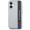 BMW Motorsport IML Vertical Stripe BMHCP16S23HTFEG eredeti tok iPhone 16-hoz szürke - 1. kép