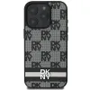 DKNY Kockás Minta és Nyomtatott Csíkos tok iPhone 16 Pro Max - fekete - 1. kép