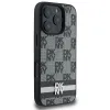 DKNY Kockás Minta és Nyomtatott Csíkos tok iPhone 16 Pro Max - fekete - 2. kép