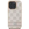 DKNY Kockás Mintás és Nyomtatott Csíkos iPhone 16 Pro Max tok - Rózsaszín - 1. kép