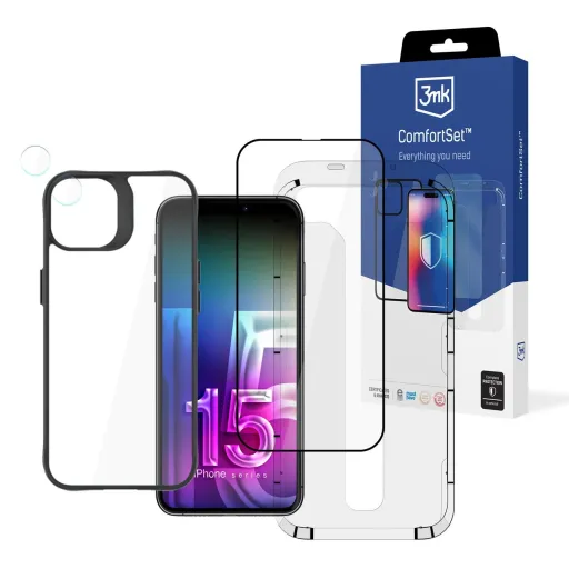 Apple iPhone 15 Plus - 3mk Comfort Set 4 az 1-ben tok