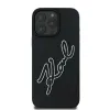 Karl Lagerfeld 3D Rubber Bicolor Signature iPhone 16 Pro tok - Fekete - 1. kép