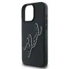 Karl Lagerfeld 3D Rubber Bicolor Signature iPhone 16 Pro tok - Fekete - 4. kép