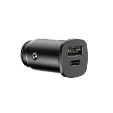 Baseus Square PPS univerzális szivargyújtós töltő QC 4.0 USB-C PD 3.0 SCP fekete