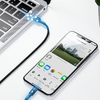 Baseus Cafule Nylon harisnyázott USB-Type C PD/ Lightning kábel 18W QC3.0 1m fekete/piros (CATLKLF-91) - 0. kép