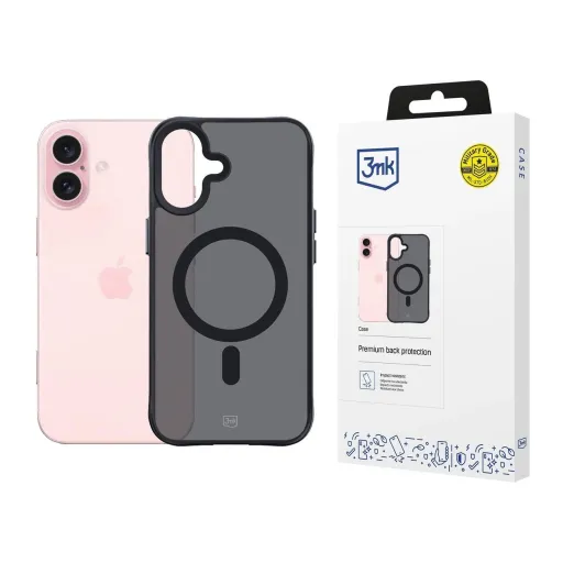 Apple iPhone 16 - 3mk Smoke MagCase tok