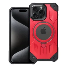 ARMOR MAG COVER tok kompatibilis MagSafe-fel IPHONE 15 Pro Max-hoz piros
