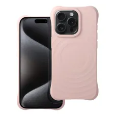Szilikon Zephyr Mag tok kompatibilis MagSafe-fel az iPhone 15 Pro Max-hoz pink