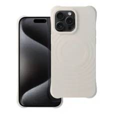 Silicone Zephyr Mag tok kompatibilis MagSafe iPhone 15 Pro Max fehér