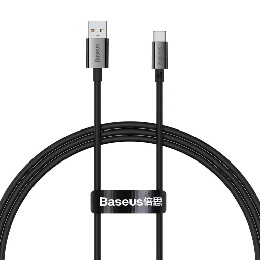 Baseus Superior USB - USB-C kábel, 100W, 1m (fekete)