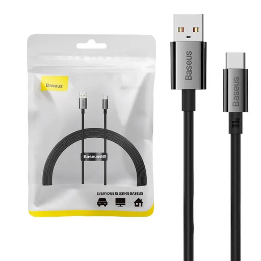 Baseus Superior USB - USB-C kábel, 100W, 1.5m (fekete)