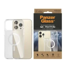 PanzerGlass HardCase MagSafe Antibakteriális Katonai Szintű Tanúsítvánnyal Ellátott Tok iPhone 14 Pro Max-hoz - Átlátszó