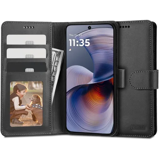 TECH-PROTECT WALLET MOTOROLA MOTO G55 5G FEKETE tok