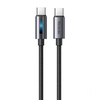 Mcdodo CA-5740 USB-C to USB-C kábel, 100W 1.2m (fekete) - 1. kép