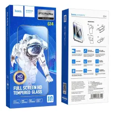 HOCO edzett üveg HD 5D Guardian shield (SET 10in1) iPhone 16 Pro Max fekete (G14) üvegfólia