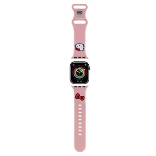 Hello Kitty szilikon cica fej szíj Apple Watch 38/40/41mm - rózsaszín