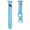 Hello Kitty Szilikon Kitty Fej Apple Watch 38/40/41mm szíj - kék - 1. kép