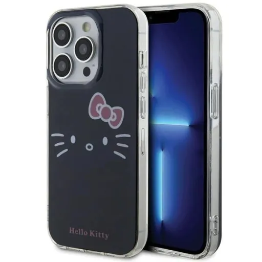 Hello Kitty IML Kitty Face tok iPhone 14 Pro-hoz - fekete