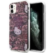 Hello Kitty IML Tags Graffiti tok iPhone 11 - rózsaszín