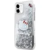 Hello Kitty Liquid Glitter Charms Kitty Head tok iPhone 11 - Ezüst - 0. kép