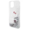 Hello Kitty Liquid Glitter Charms Kitty Head tok iPhone 15-höz - ezüst - 4. kép