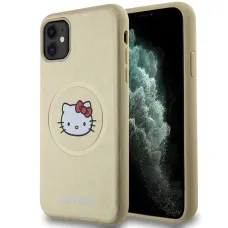 Hello Kitty Leather Kitty Head MagSafe tok iPhone 11 - arany