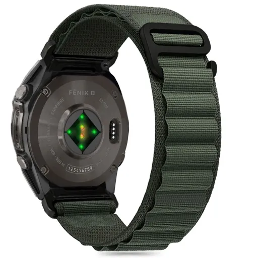 TECH-PROTECT NYLON PRO GARMIN FENIX 5 / 6 / 6 PRO / 7 / 8 (47 MM) / E OLIVZÖLD SZÍJ