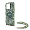 Guess IML Flowers Allover Electro Gyöngypántos MagSafe tok iPhone 16 Pro - zöld - 3. kép