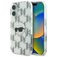 Karl Lagerfeld IML Karl Head Electroplated iPhone 16 tok - Átlátszó