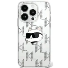 Karl Lagerfeld IML Choupette Head Elektroplated iPhone 16 Pro Max tok - Átlátszó