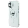 Karl Lagerfeld IML Metal Choupette Head MagSafe tok iPhone 16 Plus - fehér - 0. kép