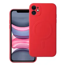 SILICONE MAG COVER tok kompatibilis MagSafe-fel iPhone 11-hez, piros