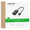 Ugreen USB külső hangkártya 3.5mm-es mini jack 15cm fekete (30724) - 2. kép