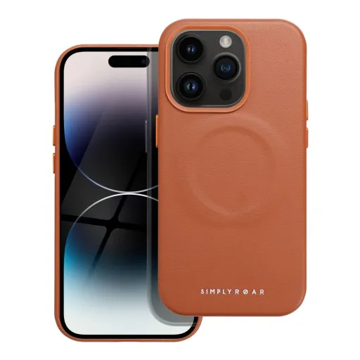 Roar Leather Mag tok - iPhone 14 Pro Barna tok Roar Leather Mag tok - iPhone 14 Pro Barna tok