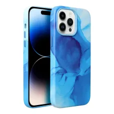 LEATHER MAG COVER tok iPhone 13 Pro blue splash