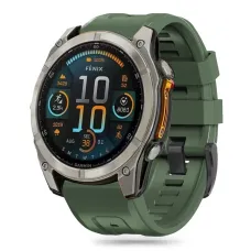 TECH-PROTECT  SZILIKON GARMIN FENIX 5S / 5S PLUS / 6S / 6S PRO / 7S / 8 (43 MM) KATONAI ZÖLD szíj