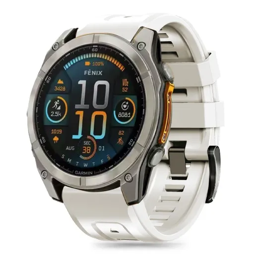 TECH-PROTECT SILICONE GARMIN FENIX 5S / 5S PLUS / 6S / 6S PRO / 7S / 8 (43 MM) TITANIUM szíj