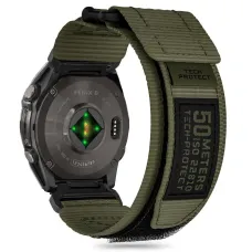 TECH-PROTECT SCOUT PRO GARMIN FENIX 5 / 6 / 6 PRO / 7 / 8 (47 MM) / E MILITARY ZÖLD óraszíj